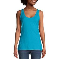 Hanes Womens Scoop Neck Sleeveless Tank Top