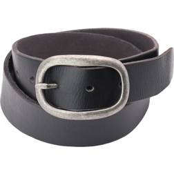 Natural Reflections Natural Reflections Oval Buckle Leather Belt for Ladies