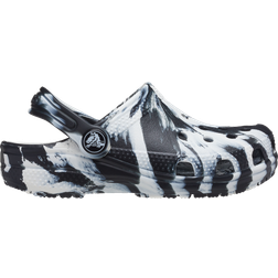 Crocs Toddler Classic Marbled - Black/White