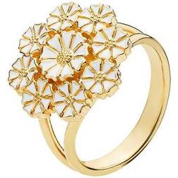 Lund Copenhagen Marguerit Ring - Gold/White