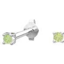 Nordahl Andersen Stud Earrings - Silver/Green