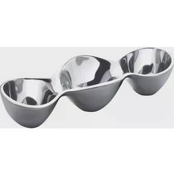 Nambe Triple Condiment Serving Dish