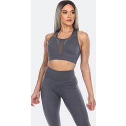 White Mark Women's Racer Back Sports Bra