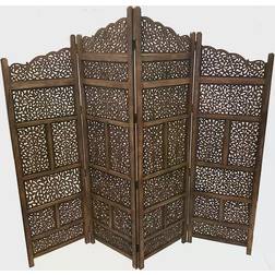 Benzara Hand Carved Room Divider 80x71"
