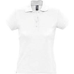 Sol's Women's Passion Pique Polo Shirt - White