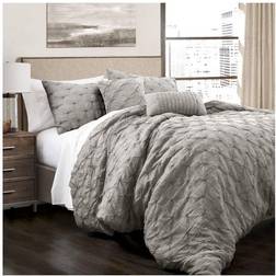Lush Decor Ravello Pintuck Bedspread Grey