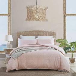 Tommy Bahama Textured Waffle Duvet Cover Pink