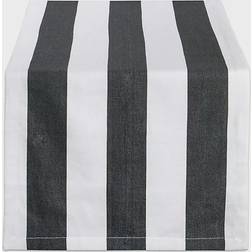 Design Imports Dobby Tablecloth White, Black (274.32x45.72)