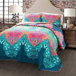 Lush Decor Boho Chic Quilts Blue, Turquoise (233.68x223.52cm)