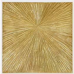 Madison Park Sunburst Palm 30" Round Box Wall Art Wall Decor 30x30"