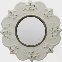 Stonebriar Collection Fleur de Lis Wall Mirror 7.8x7.8"