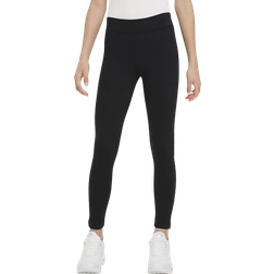 Nike Girl's Air Essential Mid-Rise Leggings - Black (DQ9121-010)