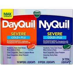 Vicks Dayquil Nyquil Severe 24 pcs Liquid Capsule