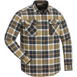 Pinewood Cornwall flannel skjorte, Dark Green/Bronze