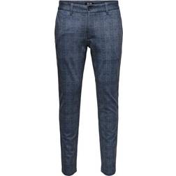 Only & Sons Pantalón Chino 'ONSMark' Navy/Blanco