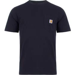 Carhartt WIP Marineblå t-shirt med lomme Marineblå