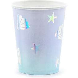 PartyDeco Narwhal, Pappmuggar 6-pack