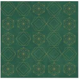 Duni SOFT Serviet 40x40 GILDED STAR GREEN 60 stk (297086)