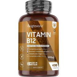 WeightWorld Vitamin B12 Methylcobalamin 400 stk