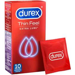 Durex Kondomer Thin Feel Extra Lube (10 pcs)