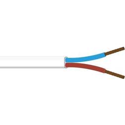 NKT Ledning 2x0,75 pklf hvid sp100
