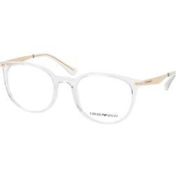 Emporio Armani Cadres optiques Ea3168 col. 5371 Femme Panthos Transparent