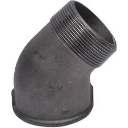 +GF+ 1/2" Sort Vinkel 45gr. Muffe/nippel