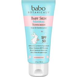 Babo Botanicals Baby Skin Mineral Sunscreen Lotion SPF 50 3 fl oz