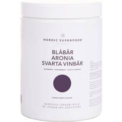 Nordic Superfood Bærpulver Blå Blåbær, Aronia, Solbær 300 g