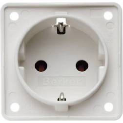 Berker 941852502 Integro socket Schuko white matt loose