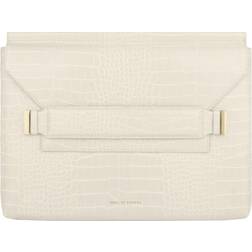 iDeal of Sweden June Laptop sleeve 16" Cream Beige Croco