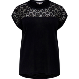 Only T-shirt Regular Fit - Schwarz