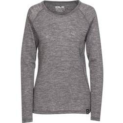 Trespass Womens/Ladies Libra Merino Base Layer Top Dark Marl