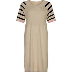 IN FRONT Camille Knit Dress - Sand