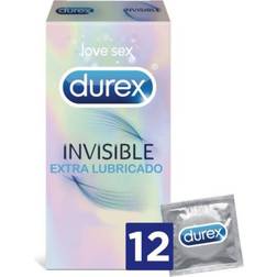 Durex Invisible Extra Lubricated Condoms x12