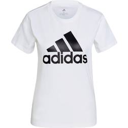 adidas Women's Loungewear Essentials Logo T-shirt - White/Black