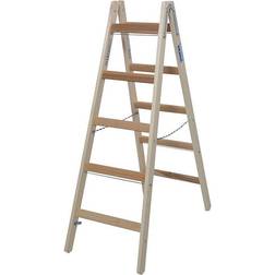 Krause Trappstege Stabilomat Dubbelsidig Trä 2X5 Steg 1,5M