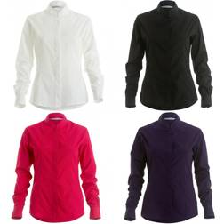 Kustom Kit Camicia A Maniche Lunghe Aderente Colletto Alla Coreana - Donna 18