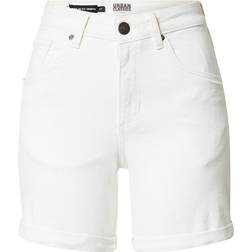 Urban Classics Organic Stretch Denim 5 Pocket Shorts - Ladies Black Washed