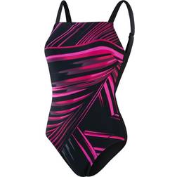 Speedo Amberglow Printed Shaping Swimsuit