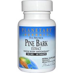 Planetary Herbals Full Spectrum Pine Bark Extract, 150 mg, 60 Tablets