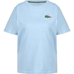 Lacoste T-shirt crocodile Blå, Dame