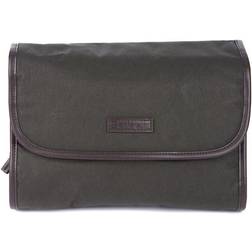 Barbour Wax Hanging Washbag Green