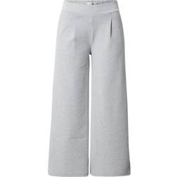 Ichi Ihkate Sus Wide Pa Casual Byxor - Grå Melange