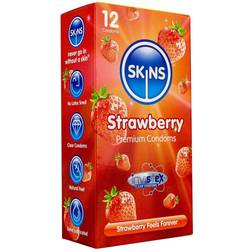 Skins Strawberry Condoms 12 Pack