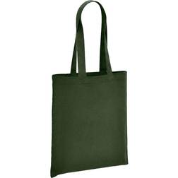 Brand Lab Shopper Tasche Mit Langem Griff Bio Baumwolle - Waldgrün