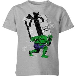 Marvel The Incredible Hulk Christmas Present Kids' Christmas T-Shirt 11-12