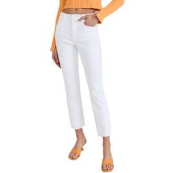 Good American Pantalon Droit Legs - White