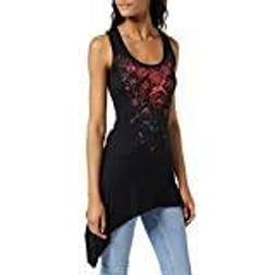 Spiral Blood Rose Top