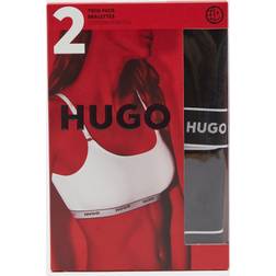 HUGO Cotton Stripe Logo Negro - White/Grey